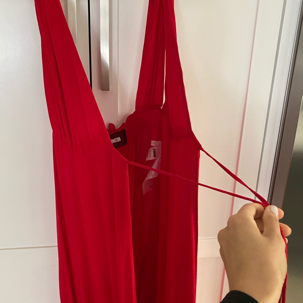 Reformation Red Dress Gown Size 2 - Picture 9 of 12
